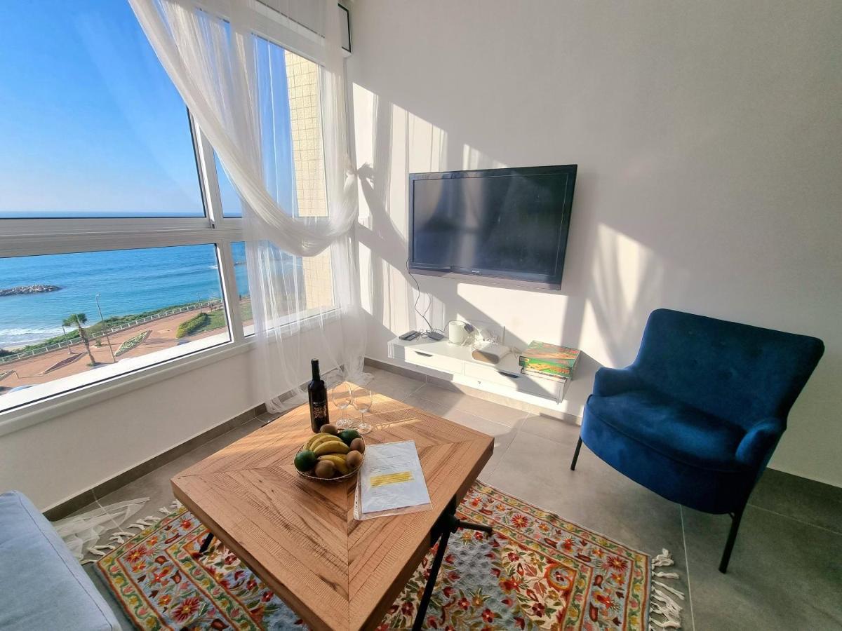 2-Bedroom Sea-View apartment Netanja Buitenkant foto